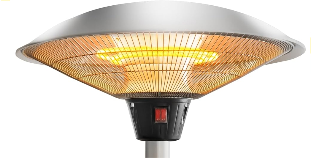 Wall mounted outdoor heater