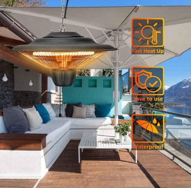 Waterproof infrared table heater